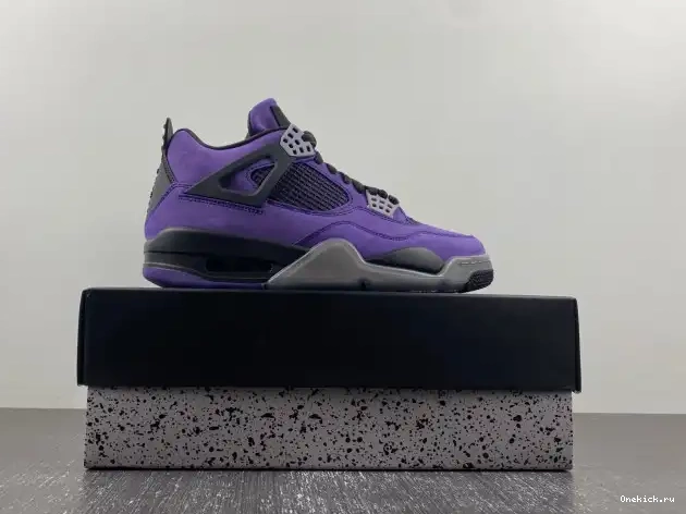 One Kick Suede x Purple Scott Air Jordan Travis 4 0531